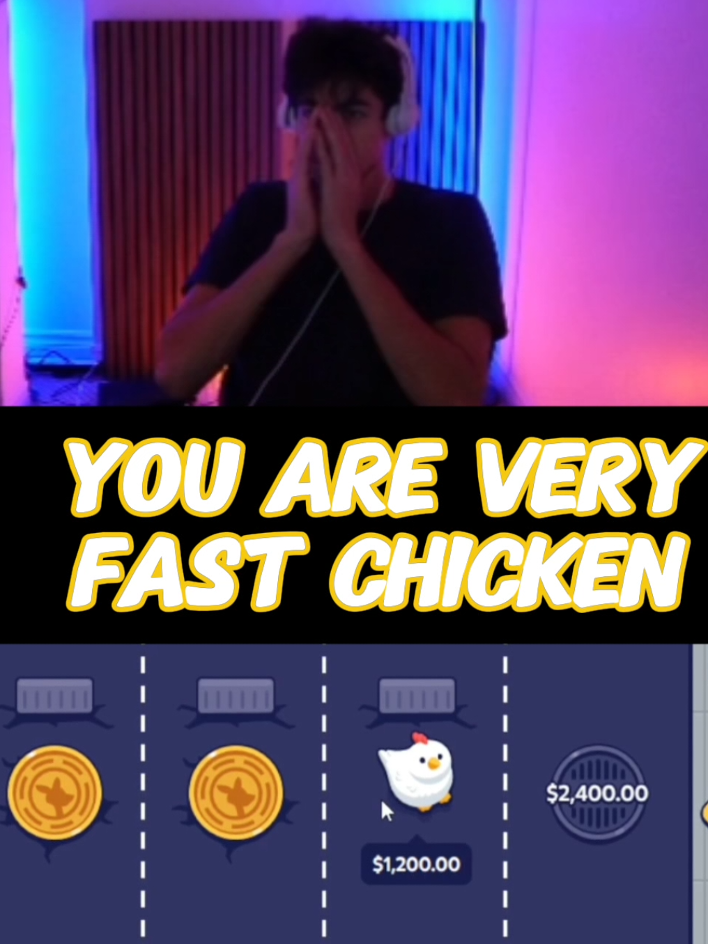 you are very fast chicken! #fyp #kickstreaming #stevewilldoit #clips #clip 