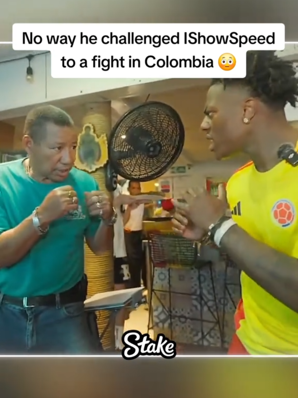 No way he challenged IShowSpeed to a fight in Colombia 😳 #ishowspeed #fyp 