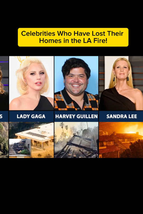 Celebrities Who Have Lost Their Homes in the LA Fire!!. #losangeles #lost #wildfires #losangelesfire #comparison #explore #fyp 