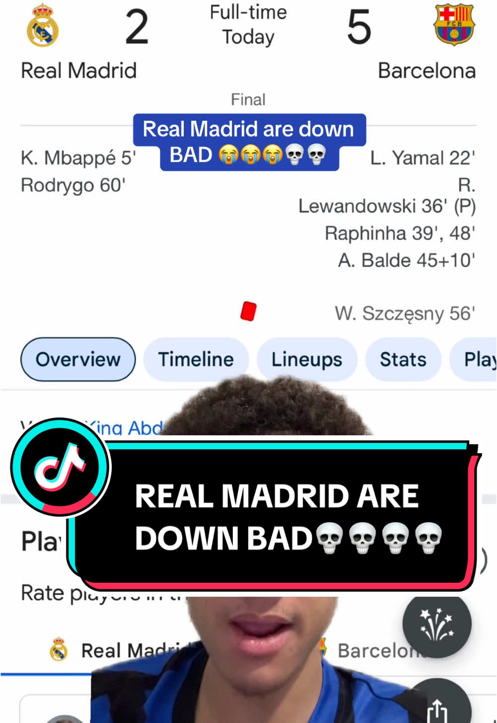 Damn, Real Madrid are down CRAZY BAD 🤣🤣🤣💀💀 #realmadrid #fcbarcelona #fcb #barca #rm #mbappe #bellingham #vinicius #lamineyamal #ucl #uclfinal #championsleague #cfc #arsenal #manutd #liverpoolfc #mancity #spurs #PremierLeague #pl #footballtiktok #futbol #Soccer #fyp #fypage #fy #foryou #foryoupage #viral 