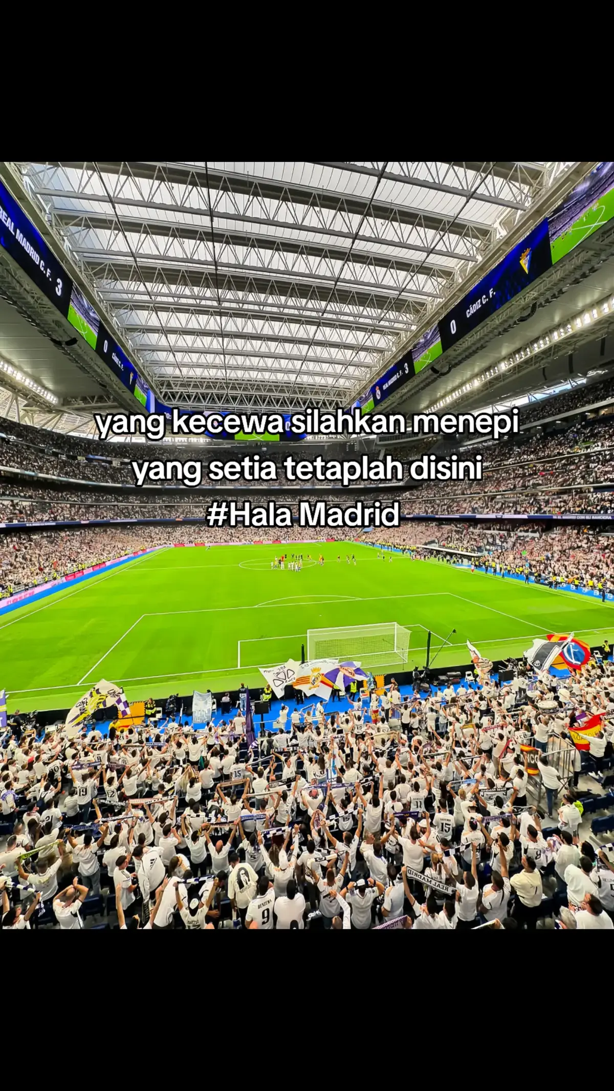 raja tetaplah raja 🤍👑 #halamadrid #vamous #fypシ 