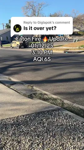 Replying to @Giglapok Eaton Fire Update in Pasadena 🔥 #fire #pasadena #wildfires 