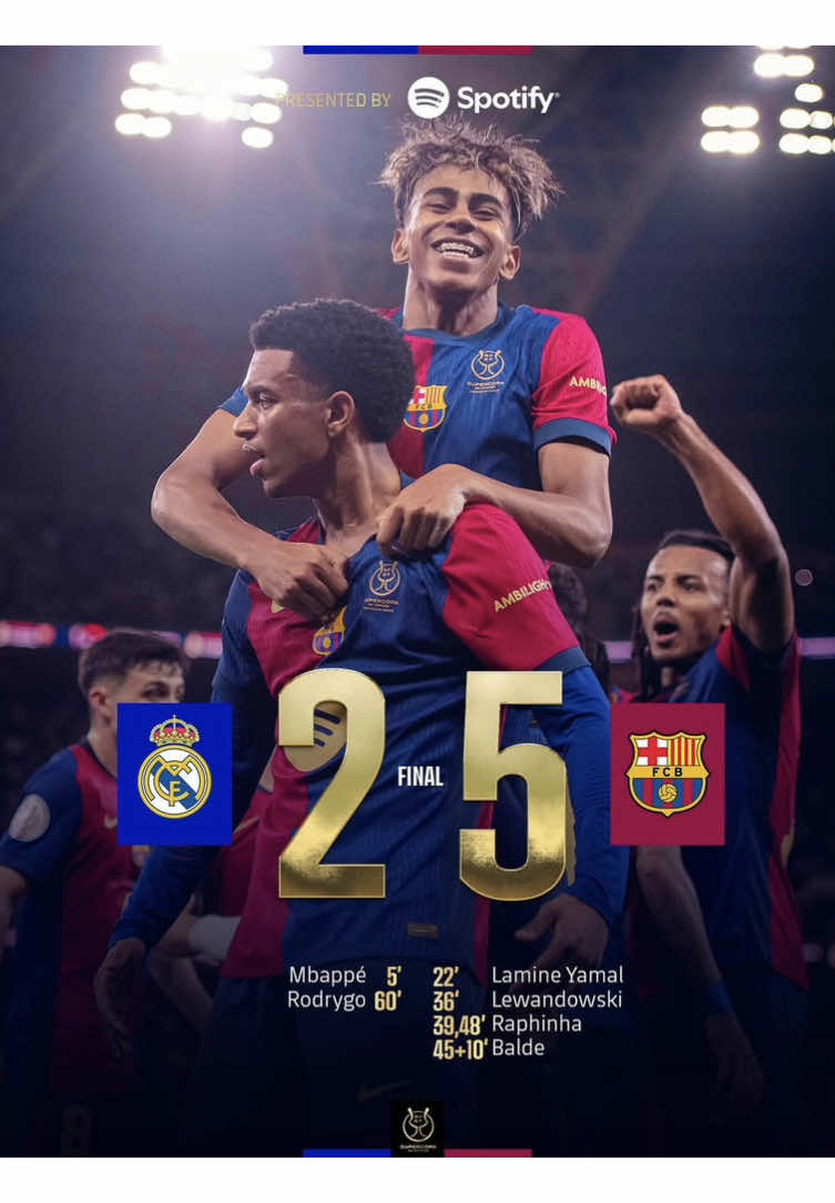 #realmadrid 2 - 5 #fcbarcelona 