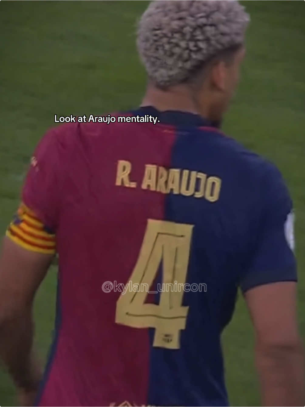 Our captain 🫨 #RonaldAraujo #Araujo #FcBarcelona #ElClasico 