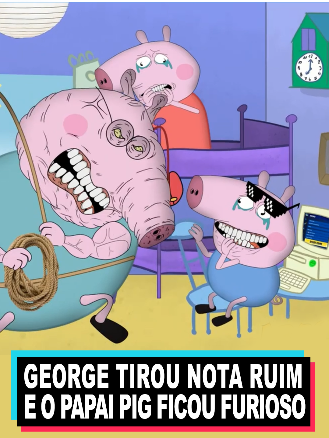 George Tirou Notas Baixas Na Escola #animação #peppapig