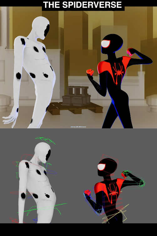 Trying to animate like the Spiderverse…  #animation #spiderverse #spiderman #funny