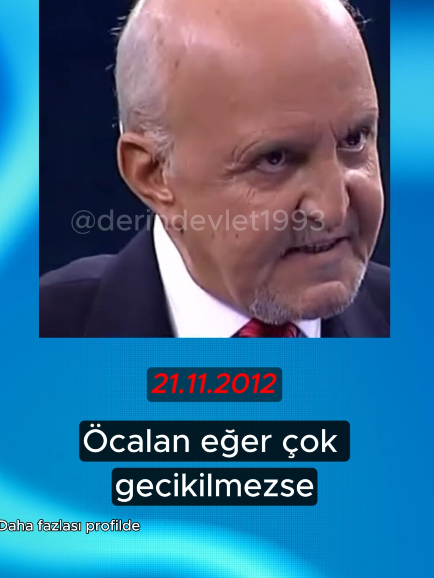 Mehmet Ali Birand Öcalan'ın meclise geleceğini yıllar öncesinden biliyor. #abdullahöcalan #akp #receptayyiperdogan #rte #rterdoğan #erbakan #milligörüş #fatiherbakan #birand #türkiye