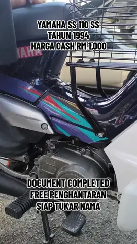 yamaha ss 110 ss tahun 1994 ready untuk dijual‼️‼️‼️ ✅Document Completed ✅Boleh Jalan Jauh ✅Condition Motor Semua Oke ✅Free Hantar+Tukar Nama #yamahass110ss #yamaha #ss110ss #yamahass110ss #ss110ssmalaysia #malaysia #fyp #masukberanda #viral #malaysiatiktok #terutedseller #postageseluruhmalaysia 
