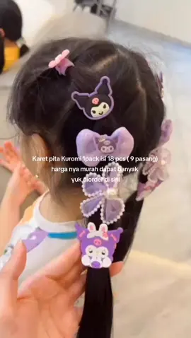 karet pita kuromi lucu dan imut. 1pack isi 18 pcs #asesoriesrambutmurah #murahbanget #setkaretrambut #yukdiorder😇🙏 #fypシ゚viral 