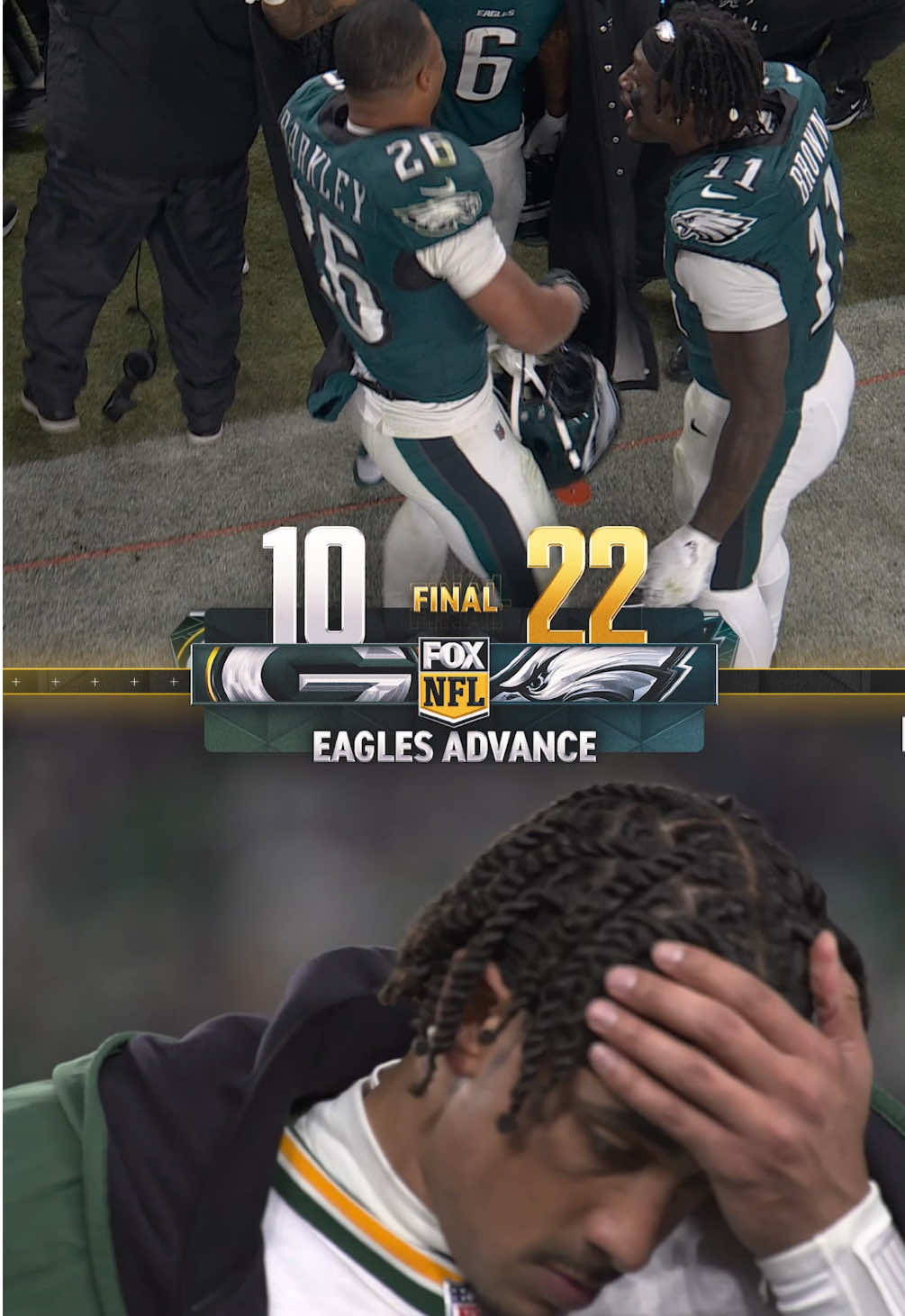 EAGLES GET THE W #nfl #nfltiktok #NFLPlayoffs #philadelphiaeagles 