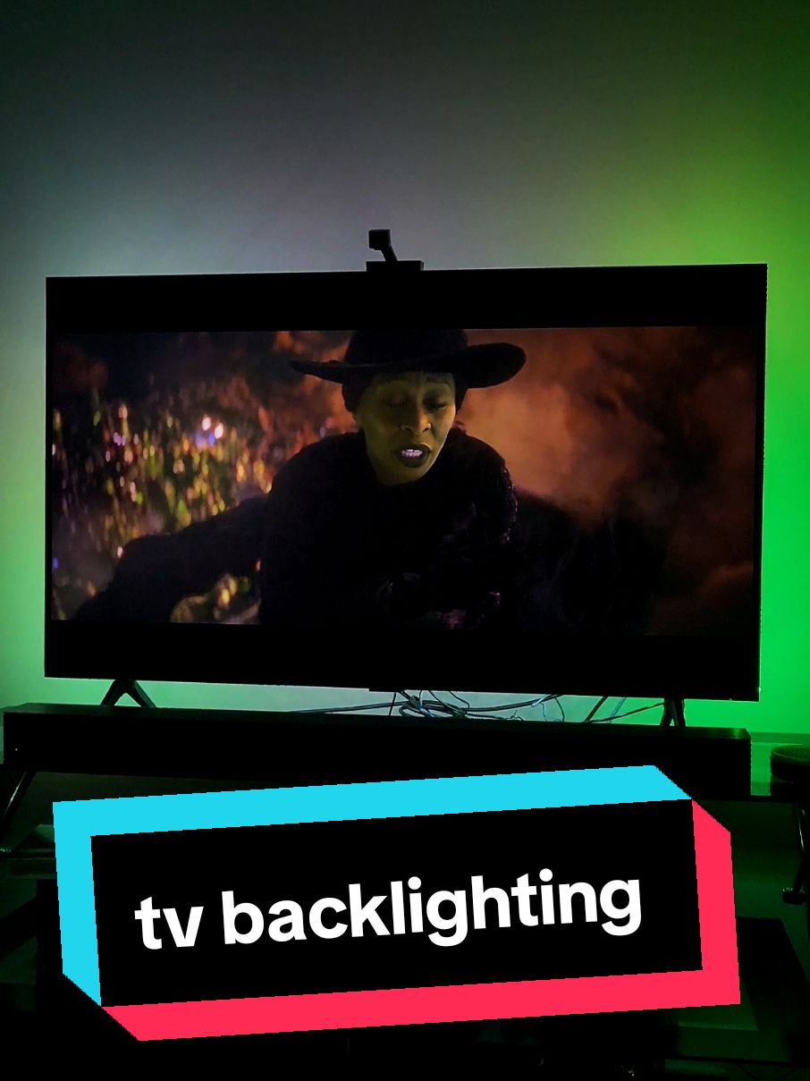 Wicked is amazing, oml... #wicked #defyinggravity #tvbacklighting #backlighting #govee #cynthiaerivo 