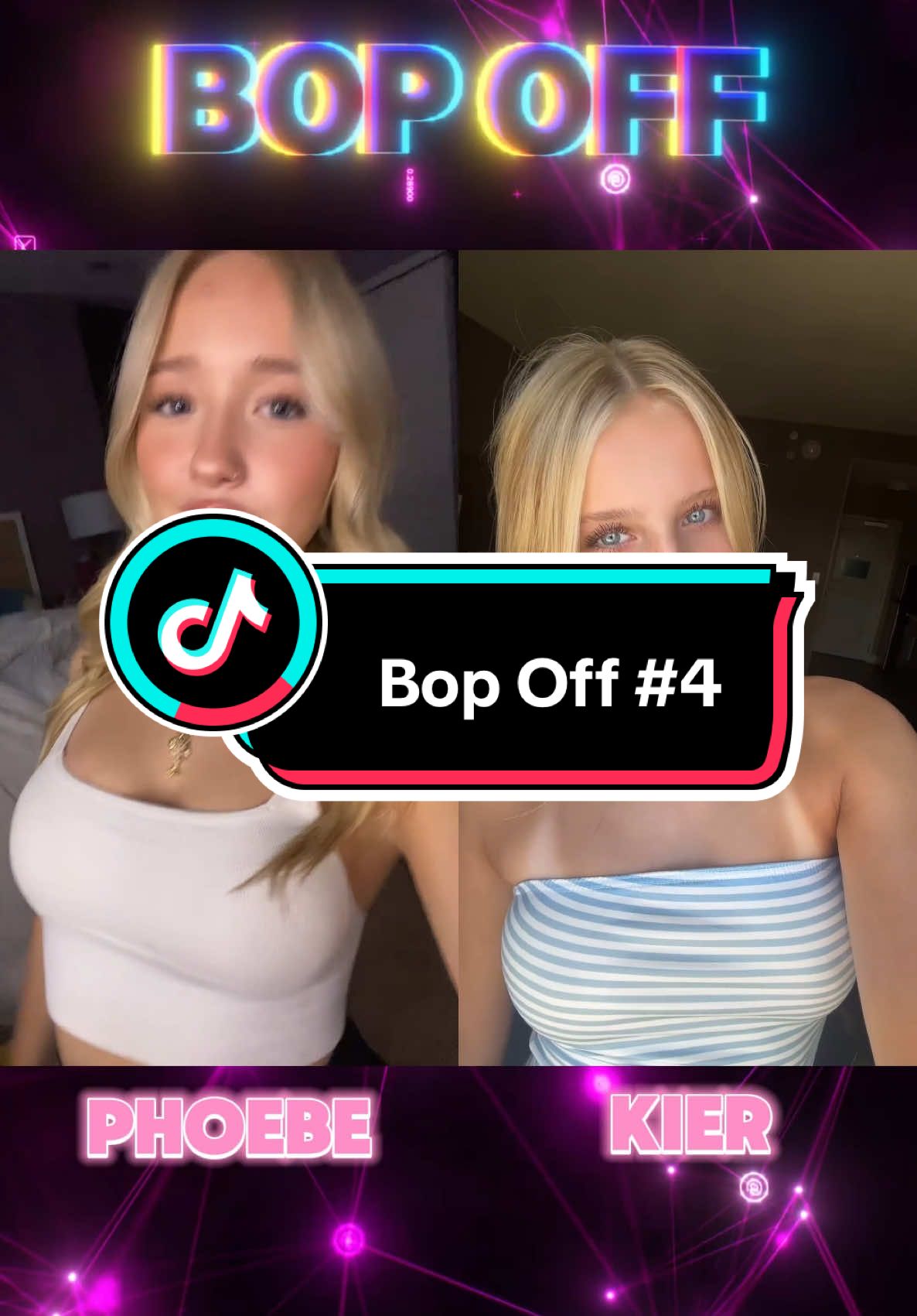 Bop Off, Phoebe vs. Kier, battle of the short stacks 😍 #boptok #bop #fyp #teen #gyatt #lulu 