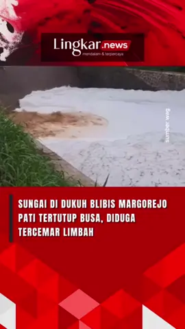 Sungai di Dukuh Blibis Margorejo Pati Tertutup Busa, Diduga Tercemar Limbah Aliran sungai di Dukuh Blibis, Desa/Kecamatan Margorejo, Kab. Pati tertutupi busa tebal pada Minggu, 12 Januari 2025 sore. Nampak aliran sungai tersebut rata dengan gumpalan busa sepanjang kurang lebih 400 meter. Busa tersebut diduga akibat tercemar limbah. Berdasarkan video warga, sungai yang tercemar itu membuat ikan-ikan mati. sumber wag #Lingkarjateng #Lingkarjatengid #Lingkarnews #margorejo #infomargorejo #pati #infopati #Beritapati #Patinews #Patiupdate #Pativiral #pencemaran #Limbah #tercemar #fyp #fypage #fypageシ #fyppppppppppppppppppppppp #fypdongggggggg #fypp #fypシ゚ #fypdong #fyppp #fypシ゚viral🖤tiktok #fypgakni 