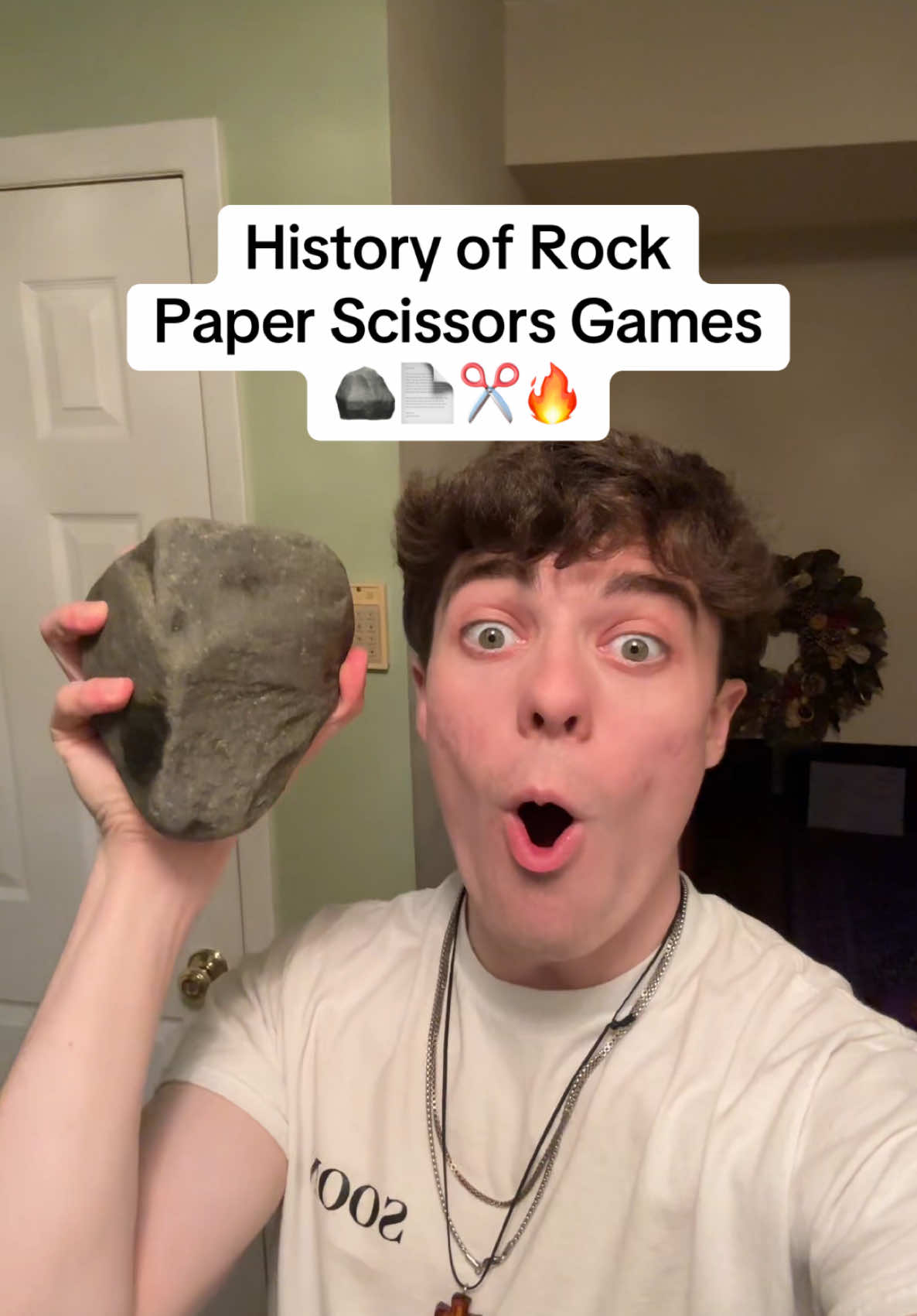 Rock had a crazy run in 2000 BC 😭 #fyp #rockpaperscissors #okcron #funny #meme #viral 