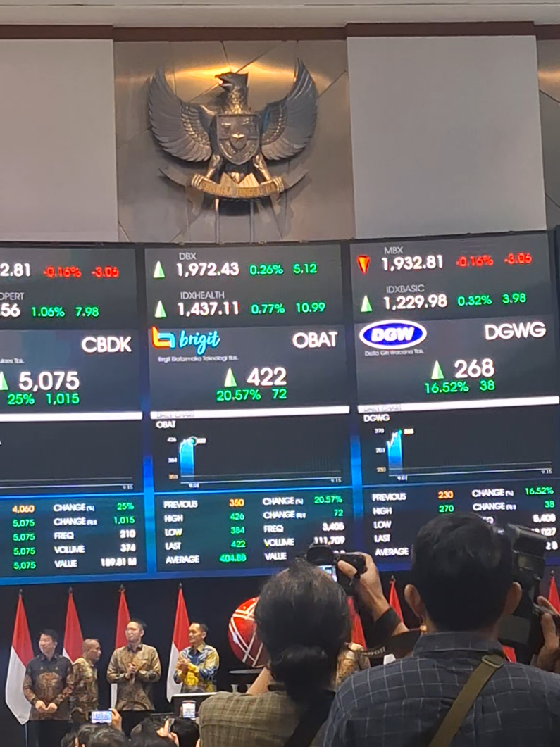 selamat dan sukses atas pencatatan saham perdana #ipo #idx #obat #dgwg #cbdk