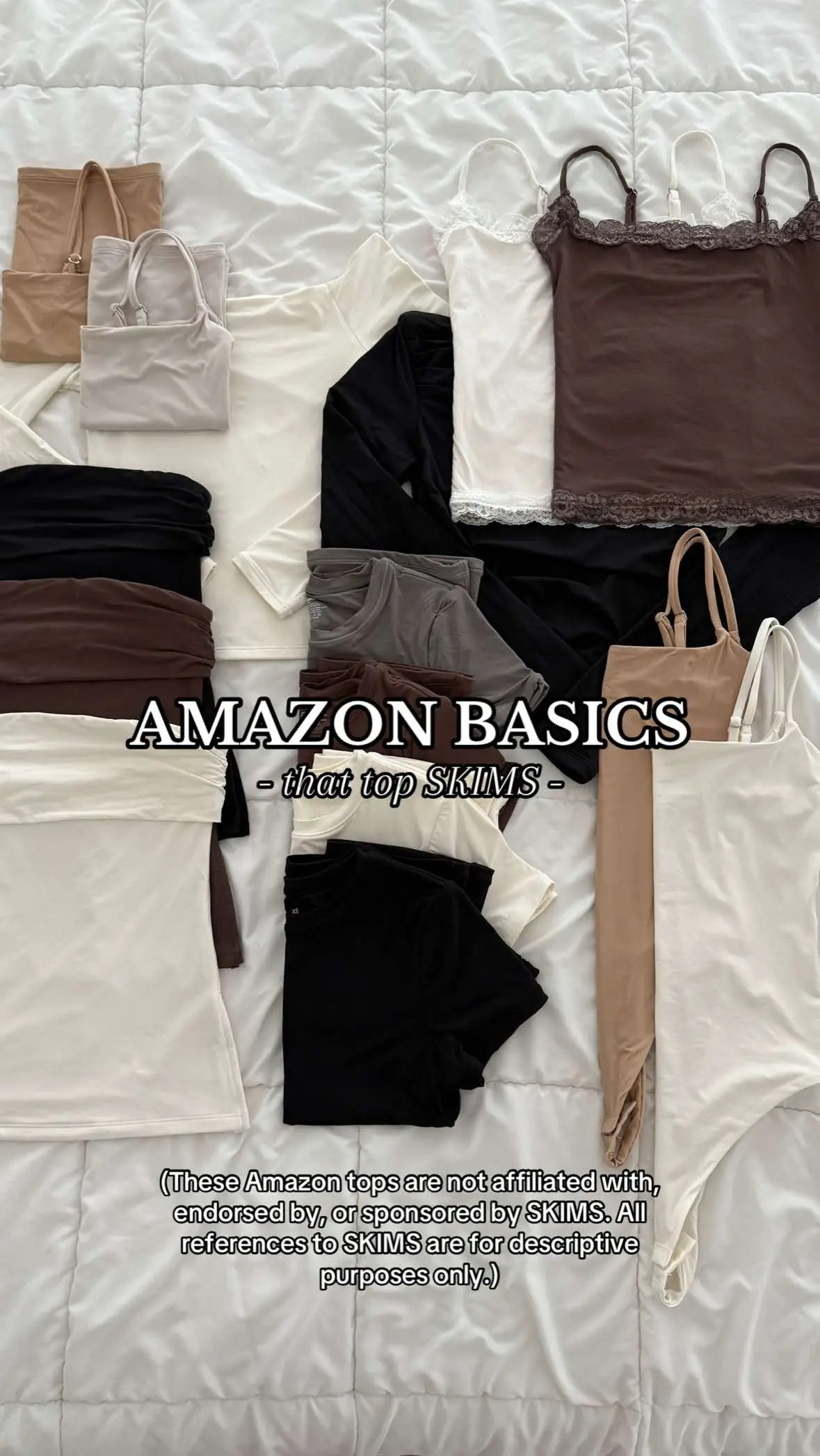 Amazon Basics that top SKIMS! 👏🏼☺️ #amazonbasics #amazonbasictops #skimsalternatives #amazontops 