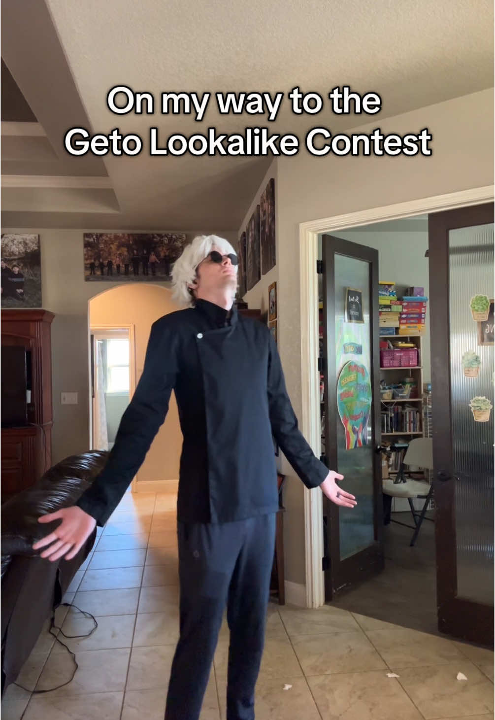 I will be at the Geto Lookalike Contest in Toronto #jujutsukaisen #getolookalikecontest #anime #gojo 