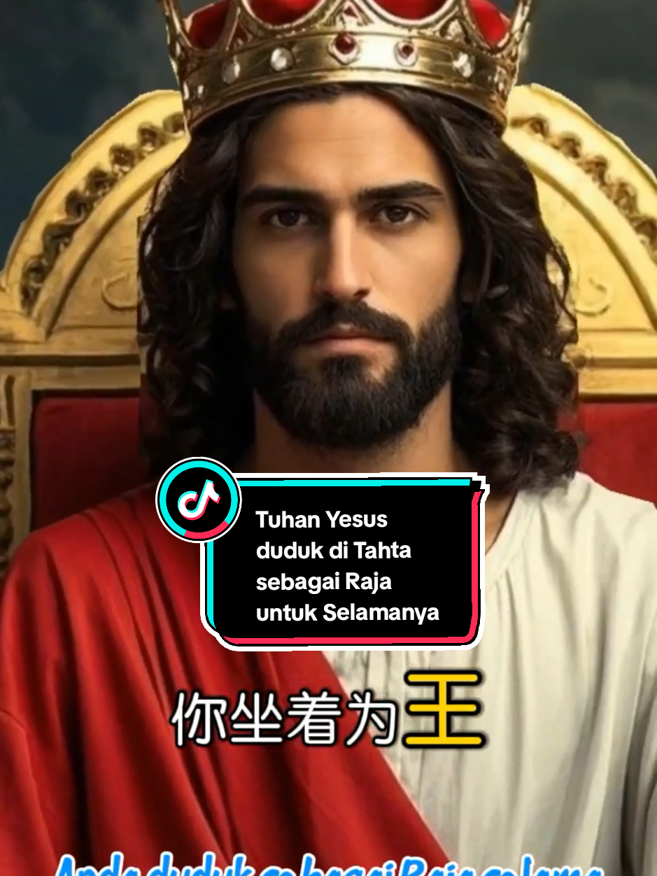 Tuhan Yesus duduk di Tahta sebagai Raja untuk Selamanya 祢坐著為王到永永遠遠 You Sit On The Throne #lagurohani #mandarinsong #EkspresikanDenganCapCut 