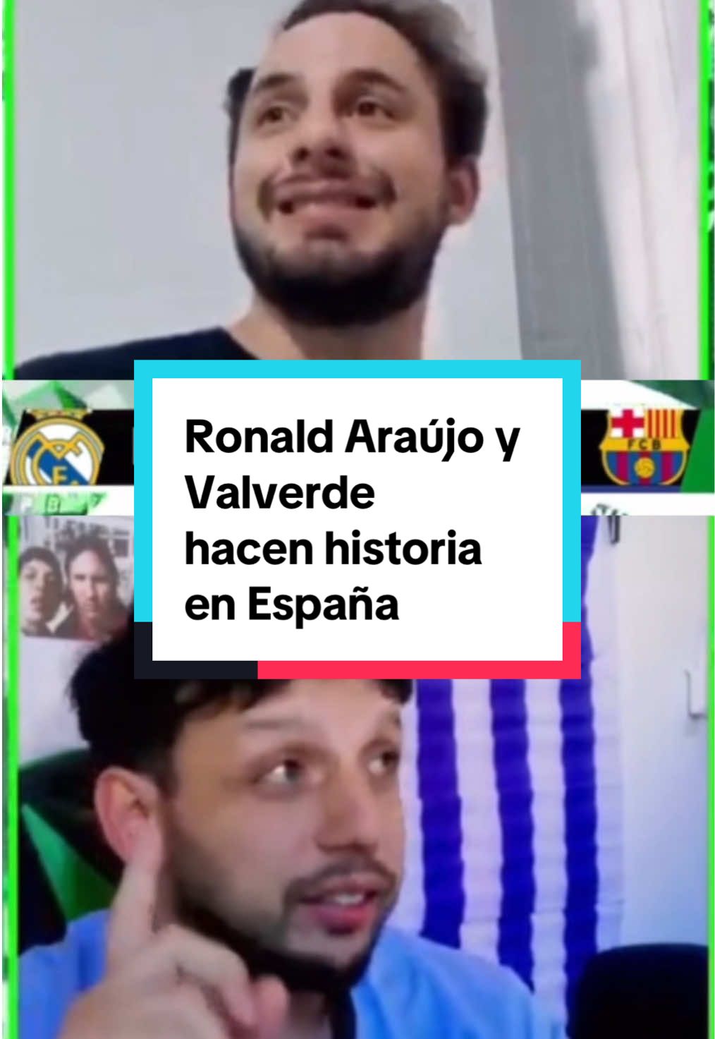 #ronaldaraujo #fedevalverde #realmadridvsbarcelona #uruguay🇺🇾  Ronald Araújo y Valverde hacen historia en España @Somos Charruas 