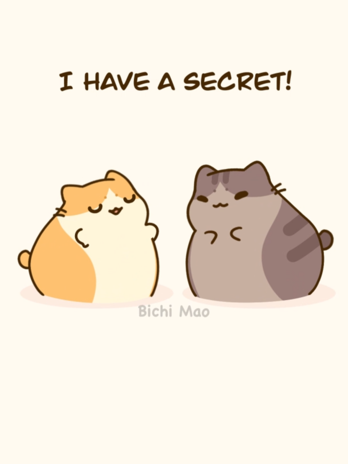 I have a secret... can you guess? Audio credits to: Brittikitty #cuteanimation #hottrend #couplememe #catsoftiktok #couplememes #bichimao #kawaii