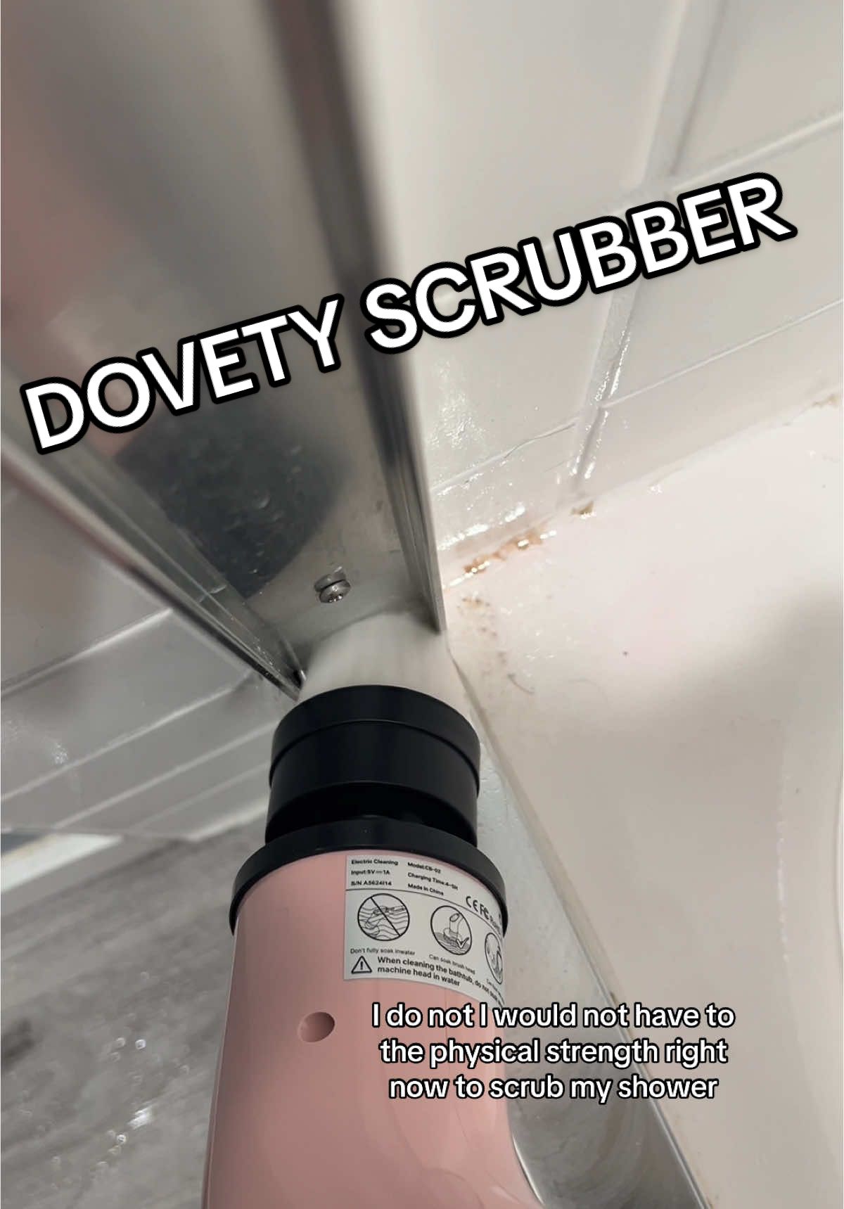 Using my dovety electric scrubber! today I REALLY appreciated not having to get in there and scrub it by hand 🤧  #dovetyelectricspinscrubber #CleanTok #electricspinbrush #dovety 