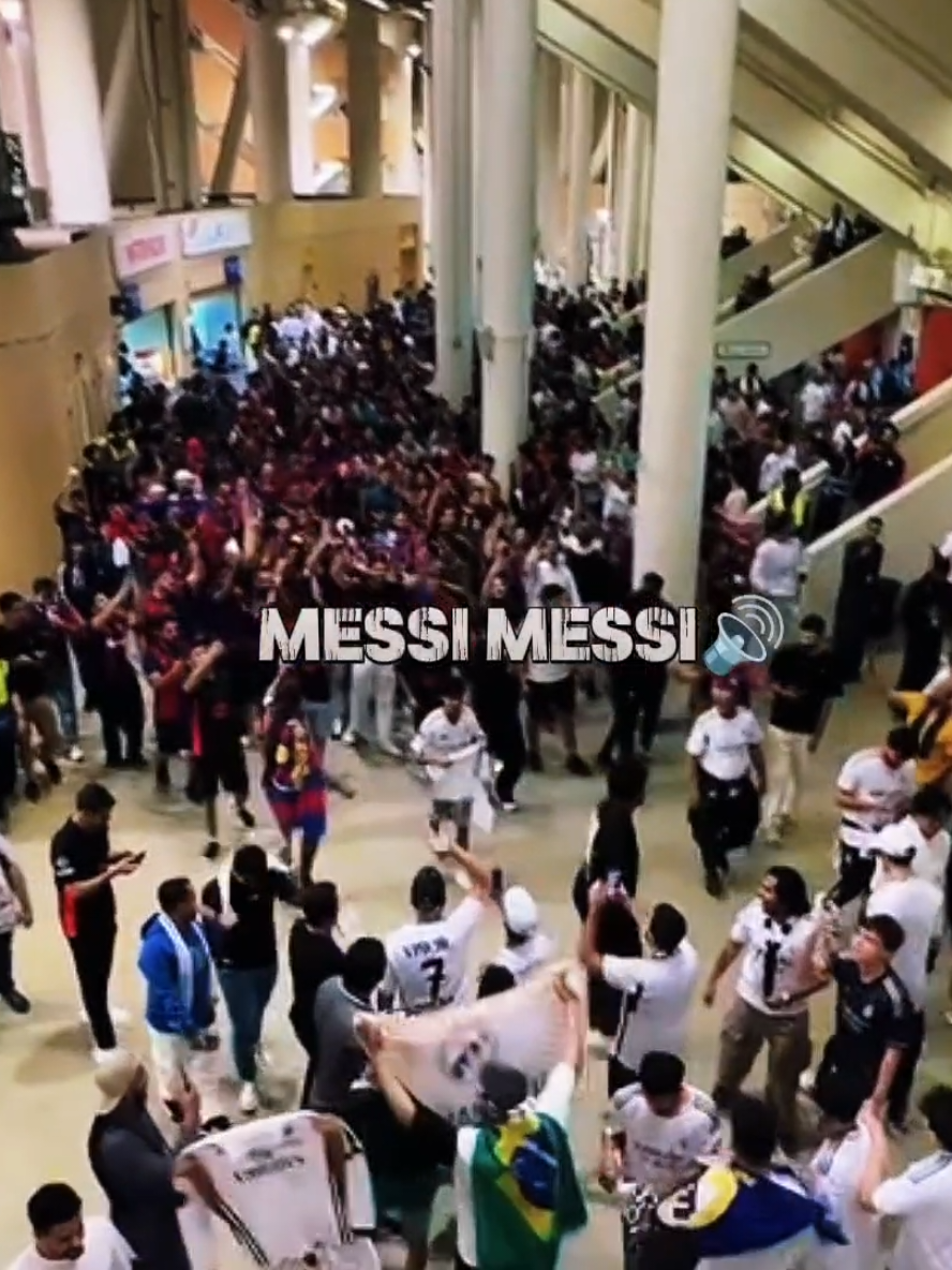 Saudi Fans Messi Chant in Real madrid vs barcelona Super cup final #messi #lionelmessi #messi10 