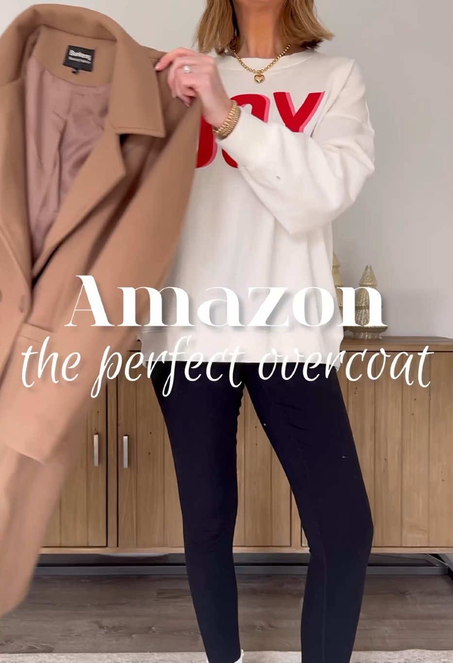 🔗 in the comments! The qualifications this overcoat is INCREDIBLE 🤌🏼 It a wool blend, fully lined and warm enough for those of us in colder climates❄️ It just instantly elevates any outfit. It comes in 8 colors and I’m wearing my true size medium. #overcoat #winterjacket #workwear #winterstyle #winteroutfits #amazonfashion #founditonamazon #Amazonlookalike #closetstaple #winterbasics #winteressentials #casualoutfitideas #whattowear #howtostyle #coldweatherfashion #traveloutfit #casualstyle #comfystyle #momstyle #momoutfit #easyoutfit #elevatedcasual #everydayoutfit #cozychic #neutralstyle