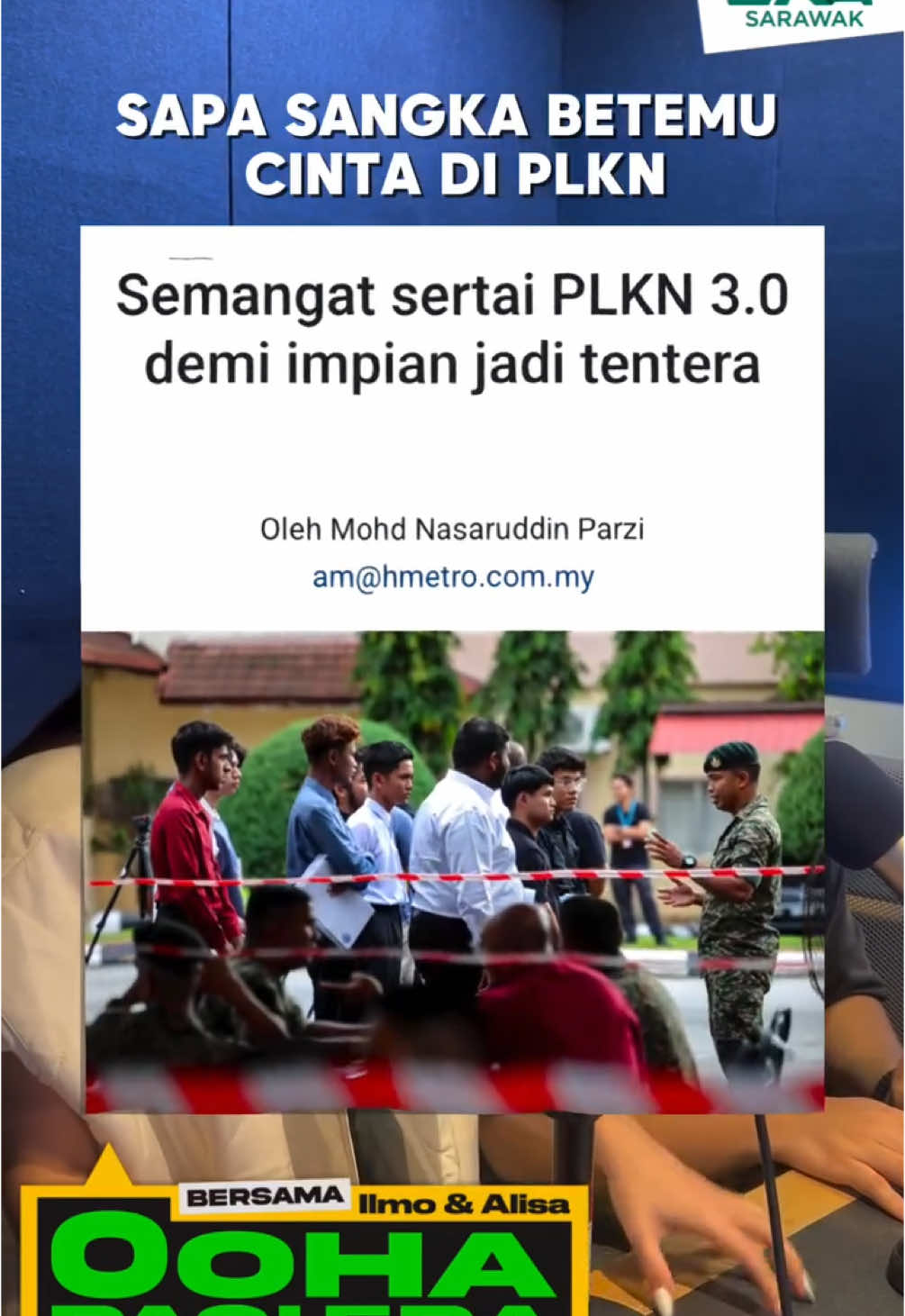 Kinek tok tengah hit, yang join PLKN mok jadi tentera, tapi ada juak teselit cerita Cinta di sia oh, sapa sangka betemu jodoh!  #ERASarawak #fyp #fypage #fyppppppppppppppppppppppp #plkn 