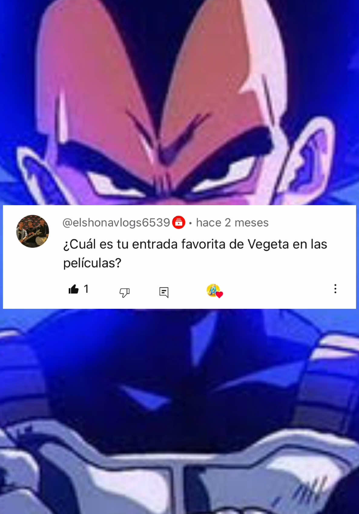 La mejor entrada de Vegeta