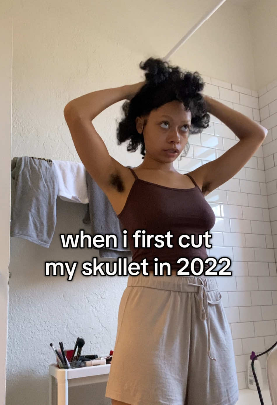 first time skullet throwback :3 (also my ig @ is the same if tiktok goes away!)  #haircut #skullet #hairstylist #hairsalon #hairtutorial #curlyhairstyles #curlyhair #curlyhaircut #curlyskullet 