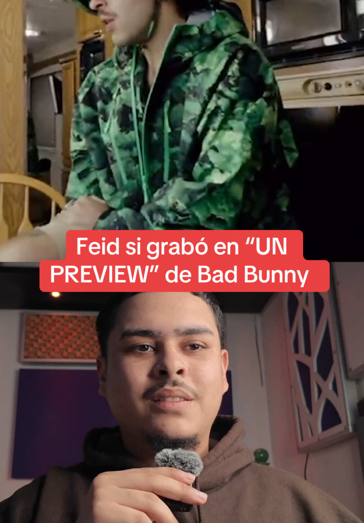 Feid si grabó en “UN PREVIEW” de Bad Bunny #gallimbello #feid #badbunny #fyp 