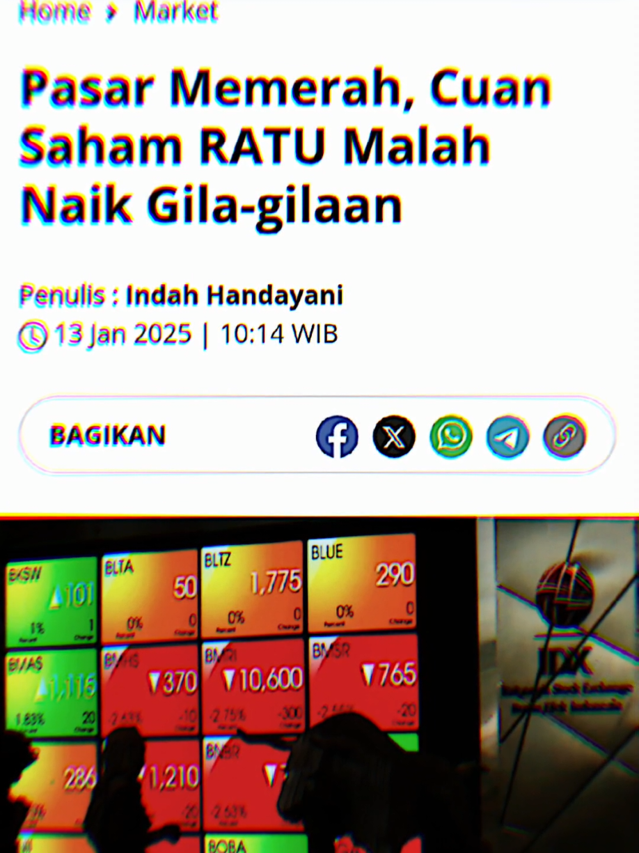 $RATU berapa kali ara? 👀 #sahamipo #investorsaham  #bursaefekindonesia 