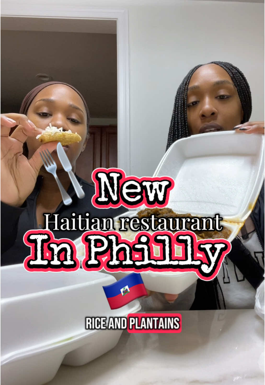 🥲 Eat with my sister and I @Malone 🫶🏽🍴 #cleardraft #Foodie #food #haitian #haitiantiktok #haitiantiktok509 #sister #northeast #philly #restaurant 