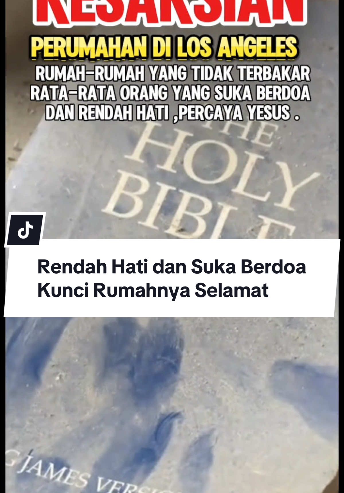 Membalas @conny mamesah  Kumpulan Beberapa Rumah yang tidak Terbakar Rata-Rata Orang yang Rendah Hati dan Suka Berdoa - Thanks Jesus #mockinggod  #fire #losangeles #api #hollywood 