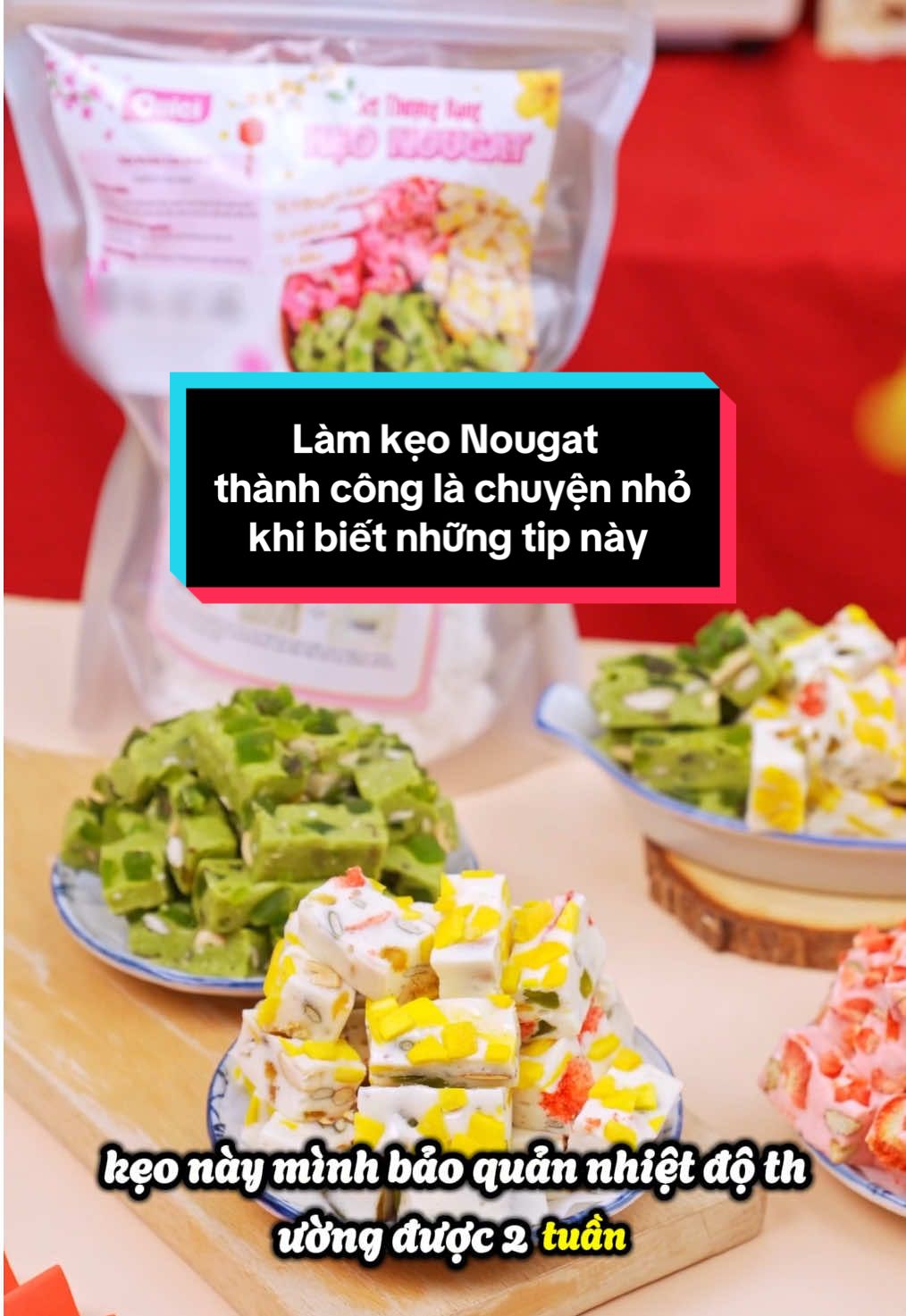 Cả nhà ai đã từng gặp cảnh này khi làm kẹo Nougat chưa? #bepcuameonici #onici #nougat #keonougat #keohanhphuc 