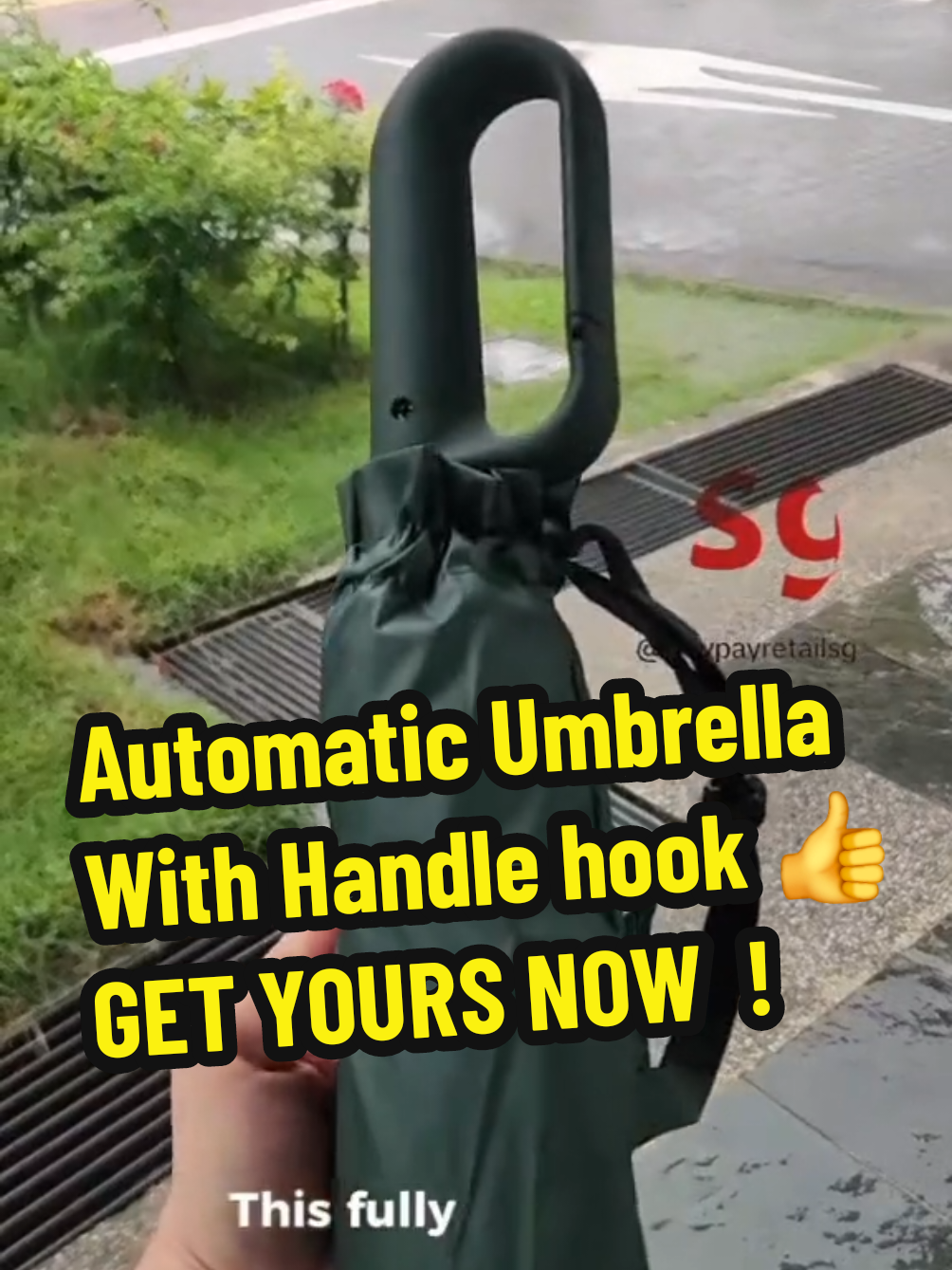 Automatic Umbrella ( with hook handle ).  You'l love this rain or shine, sun protection, anti-UV folding sunshade umbrella for men and women with a fully automatic buckle. HURRY GET YOURS NOW ! #fyp #umbrella  #antiuv #automatic #tiktokfinds  #tiktokshopsgsale #tiktokshopsg #TikTokMadeMeBuylt #sgfashion #TikTokShop #tiktoksg  #createtowin #weeklywedrush  #goodthing #sgtiktokshop #sgtiktok #raining #rainingday  #tiktoksingapore #singaporetiktok  #tiktoksingapore🇸🇬 #singapore  #singaporetiktok🇸🇬  #fypsingapore #fypsingapore🇸🇬 #fypsg🇸🇬   