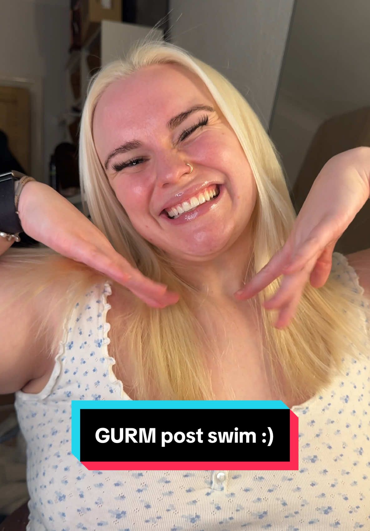 Get unready after a swim with me!!🏊🏼‍♀️ I feel like I have finally found a routine that 1) is making my hair GROW and feel so healthy despite chlorine and 2) my skin is feeling GOOD Hope ya enjoy xo Body/ Hair Products: Shampoo: @K18 Hair detox shampoo & pH protective shampoo (double shampoo - 1 of each) Conditioner: K18 protective conditioner  Body wash: @sundaebody Whipped Shower Foam Hair Mask: K18 leave in molecular hair mask Hair Oil: K18 molecular repair hair oil Scalp Serum: @THE OUAI Scalp Serum (I LOVE THIS STUFF) Body Butter & Spray: @Sol de Janeiro Delicia Drench cheirosa 59 Deodorant: @mitchumuk ultimate gel (the ONLY deodorant that works for me!!) @Beauty Works 10-in-1 miracle spray @Dyson UK supersonic hairdryer Skin Products: @byoma face mist @The INKEY List hyaluronic acid serum @CeraVe retinol serum  @Kiehlsuki creamy avo eye treatment @drjart_kr cicapair tiger grass sleepair intensive mask (been using for years and I LOVE THIS STUFF - so slept on) @LANEIGE Europe Lip Sleeping Mask (the only lip balm I use - 1273737/10 xxxx #grwm #gurwm #skincareroutine #swimming #positivevibes #haircareroutine #getreadywithme #getready #elmint