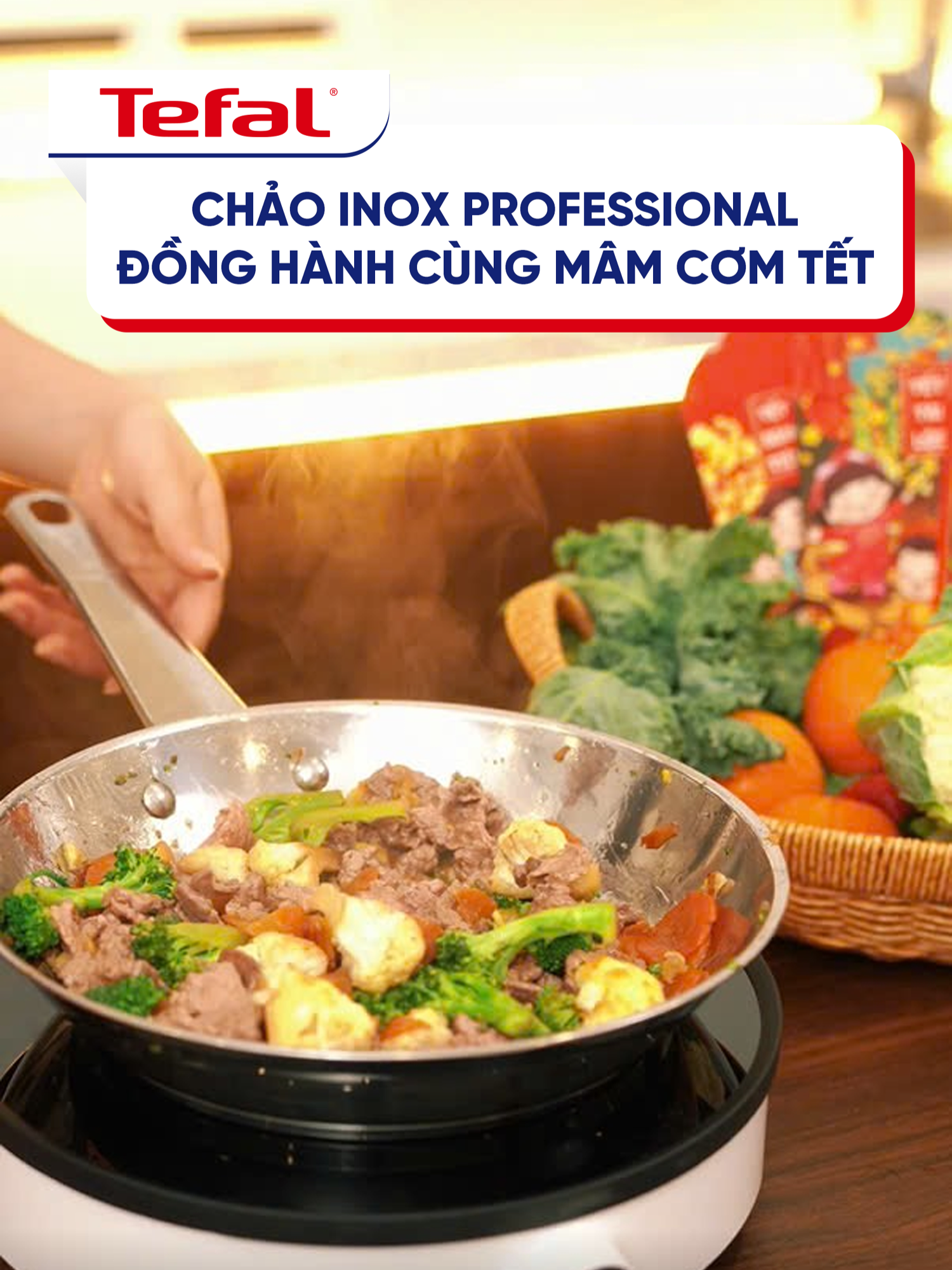 Chảo Inox Professional đồng hành cùng mâm cơm Tết#tefal #tefalvietnam #xuhuong #ancungtiktok #Professional