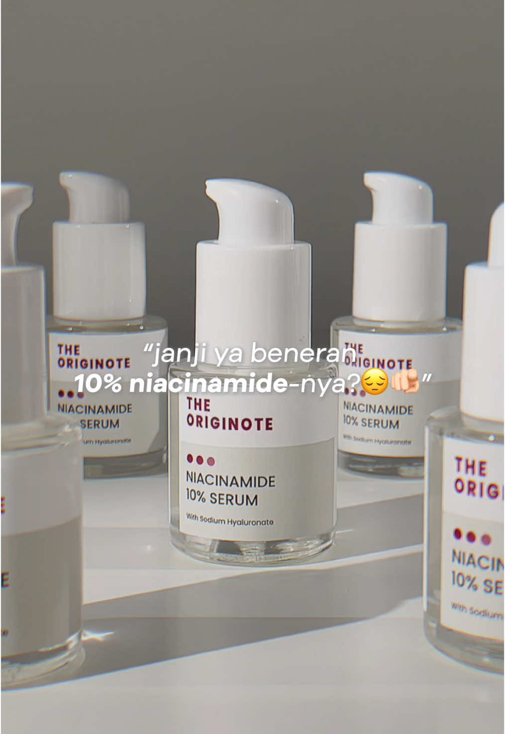 absennn siapa yang udah cobain serum 10% niacinamide-nya Jinotttt?!🤩☝🏻  #TheOriginote #CapCut #NiacinamideSerum #BrighteningSerum 