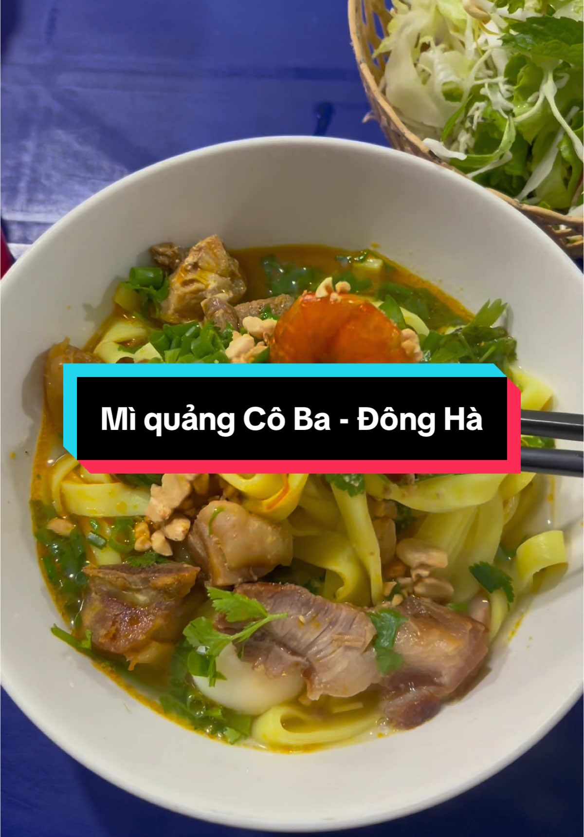 Thèm mì quảng thì đến Cô Ba ở Đông Hà mọi người nhé 🥰🥰. #74quangtri #minhkhanh74 #quangtri #donghaquangtri #food #review #miquang @Quảng Trị Menu Food 🥘 