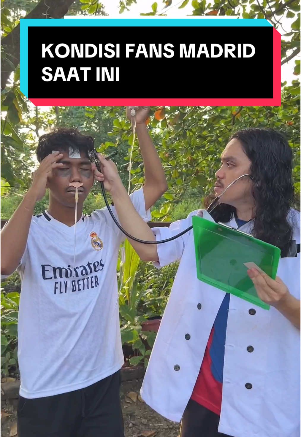 Biasakan nonton madrid sampai apa adik-adik HEHE ⚠️fake situation⚠️ #fyp #viralditiktok #parodi #fcbarcelona #ElClasico #fakesituation⚠️ 