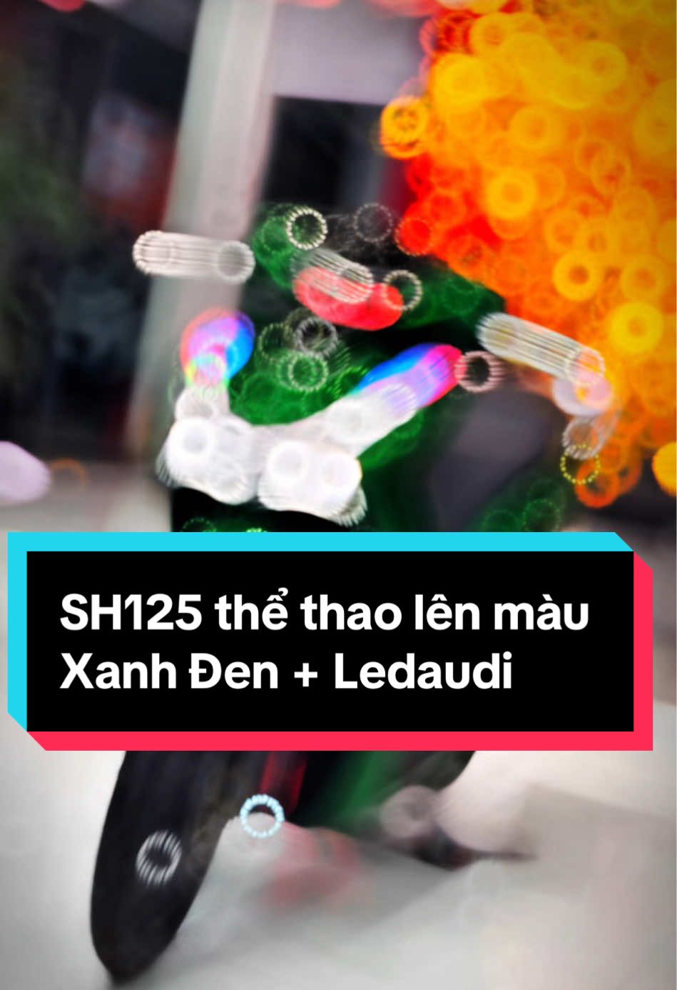 SH125 thể thao lên màu Xanh Đen + ledaudi. Góp từ 20🍠 #honda #sh #sh125 #led #fyp #xedo #muaxetragop #cuchi 