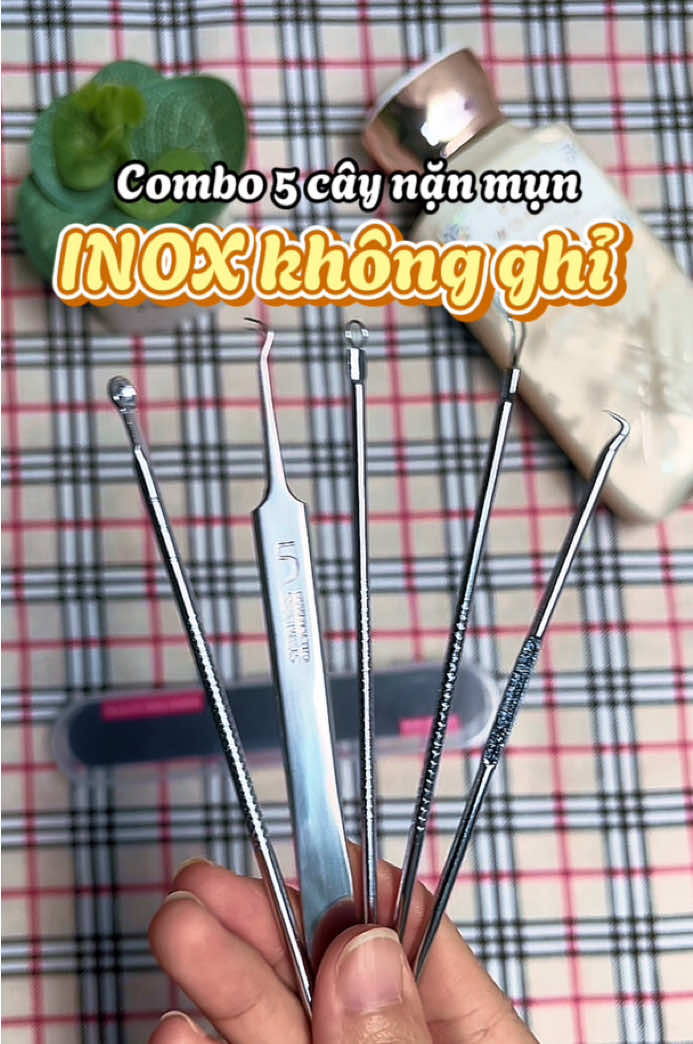 Combo 5 cây nặn mụn hữu ích #nanmun #nanmuntainha #nanmundauden #caynanmun #nhipgapmun #samtetbaovui #xuhuong #viral 