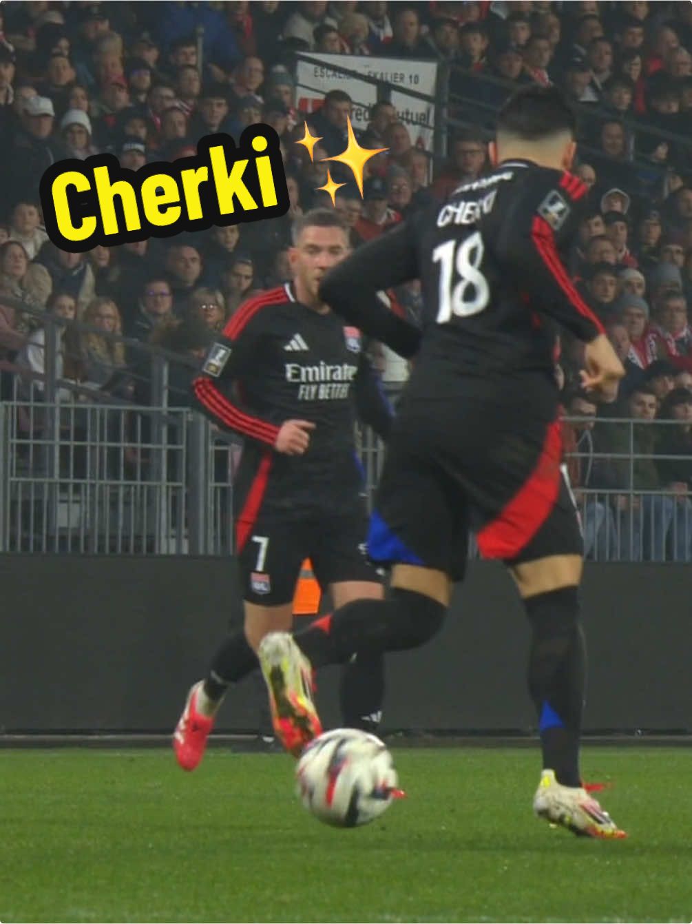 So easy for Rayan Cherki 🤯 #sportstiktok #football #Ligue1 #Ligue1McDonalds #Cherki #OL #edit @Olympique Lyonnais @DAZN France  