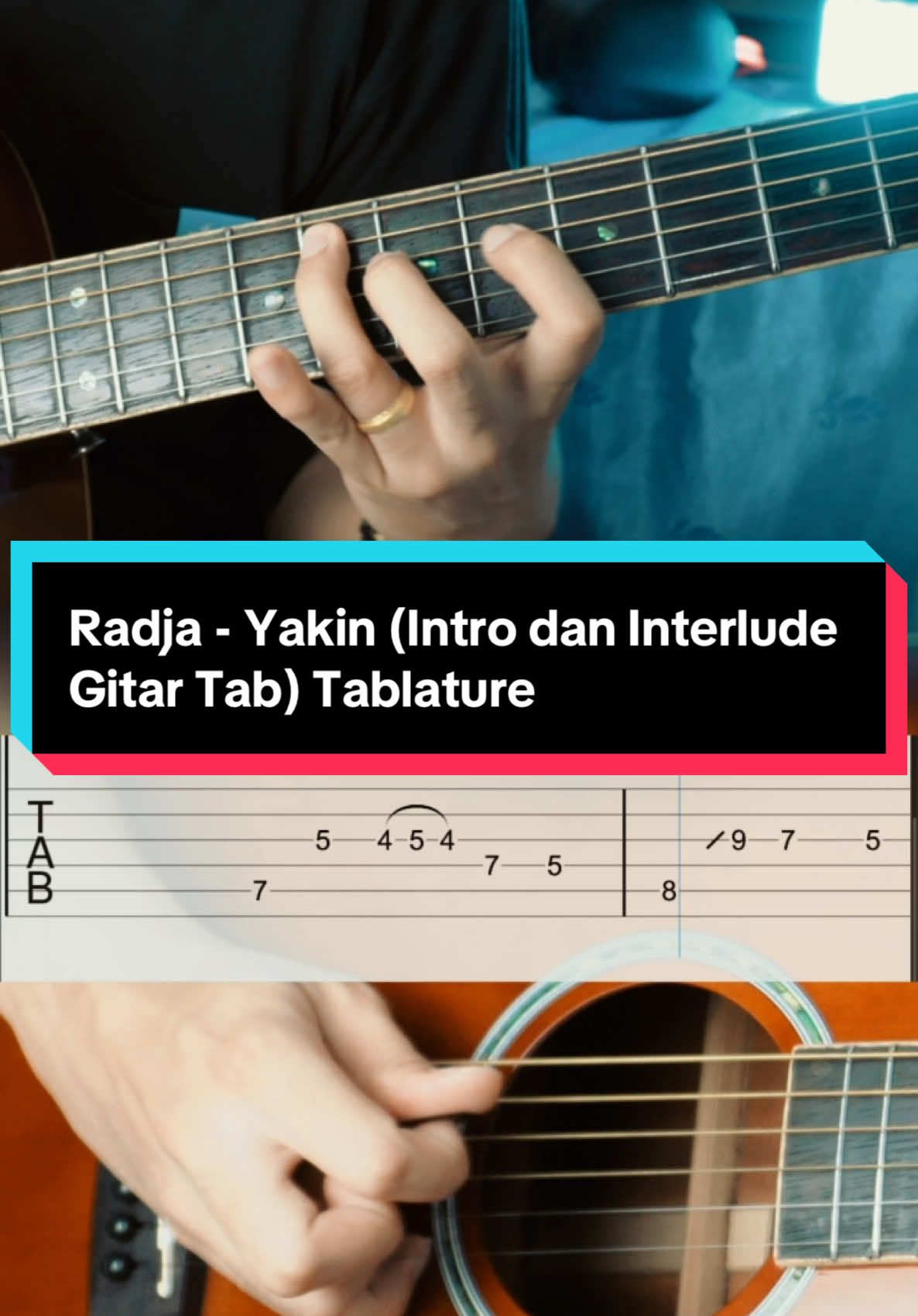 Radja - Yakin (Intro dan Interlude Gitar Tab) Tablature