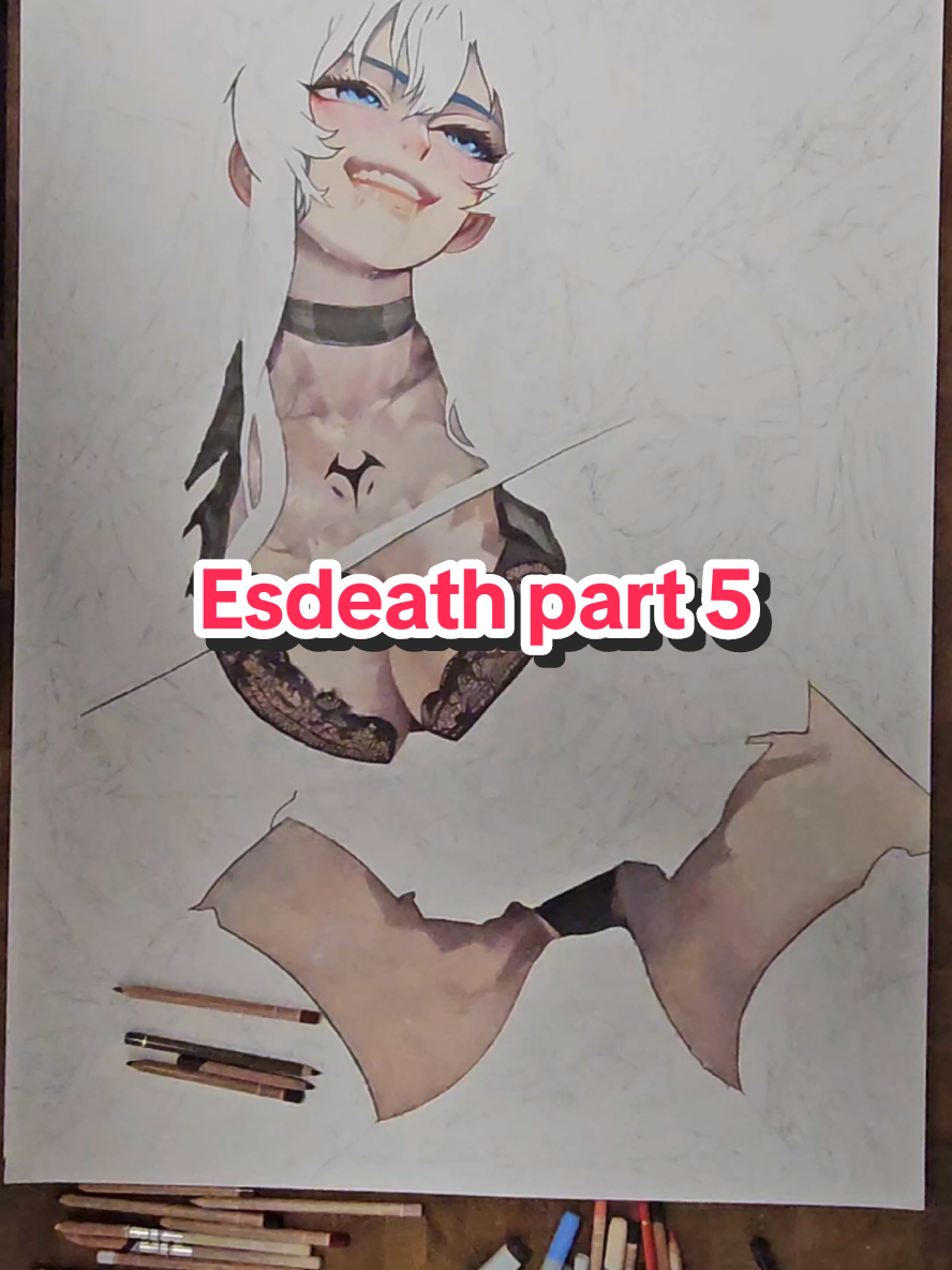 Esdeath part 5  Esdeath with a body like psylocke in marvel rivals and a skirt.  Fanart Auftrag DinA1 Akamegakill  #esdeath #akamegakill #anime #manga #girl #waifu #art #fanart #psylocke #marvelrivals 
