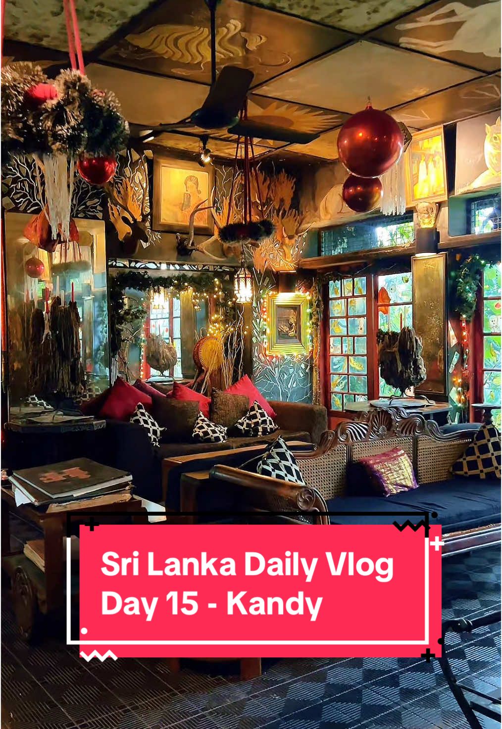 Things to do in Kandy - Helga’s Folly anti-hotel After the Crazy House in Dalat, this place in Kandy is added to my list of unique hotels around the world.  Helga’s folly is an anti-hotel built by Helga’s mother and decorated by Helga herself.  It is a unique place that will leave you saying “what the hell is going on here” at every turn but it is definitely worth going.  If you are visiting Kandy then add it to your itinerary or if this video was convincing enough then stop at Kandy just to visit it.  #helgasfolly #kandy #srilanka #kandycitycentre #srilankatiktok #srilankatravel #uniquehotels #amazinghotels #beautifuldestinations 