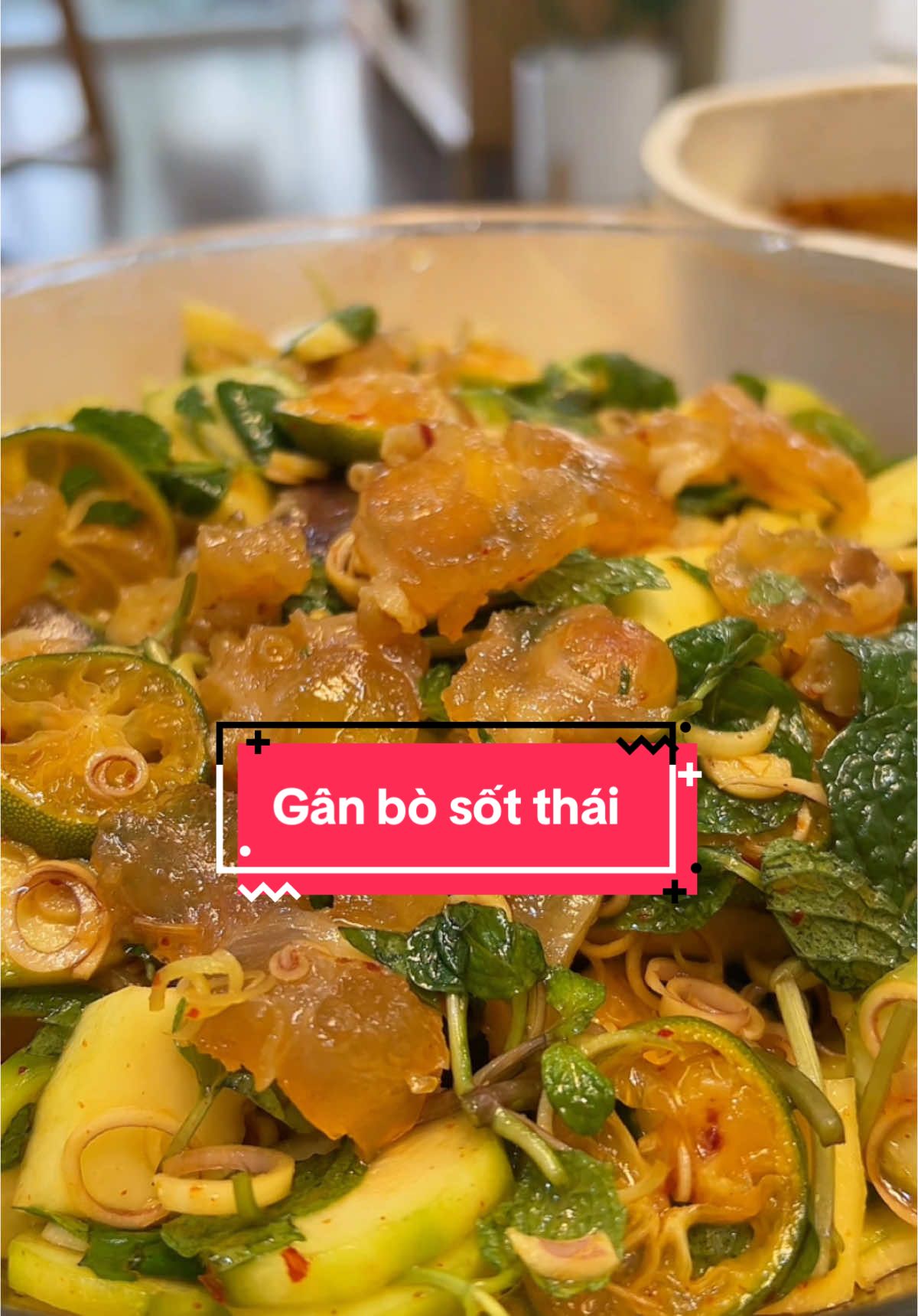 Gân bò sốt thái mời bạn đến chơi nhà. #banhkemfamily #cooking 