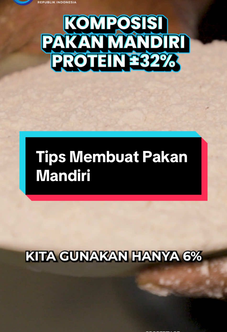 #MinaMania, tahu nggak sih, kalau biaya pakan itu menyumbang bagian terbesar dari biaya produksi budi daya? 😮 Tapi tenang, ada solusinya! Kamu bisa mengurangi biaya tersebut dengan membuat pakan mandiri. Yuk, simak tips pembuatan pakan mandiri dari Bapak I Putu Suarma, Instruktur Madya BPPP Banyuwangi! ✨ Tips apa lagi dari para instruktur yang ingin #MinaMania ketahui? Tulis di kolom komentar, ya! 👇 @Kementerian Kelautan Perikanan @BPPSDM KP 