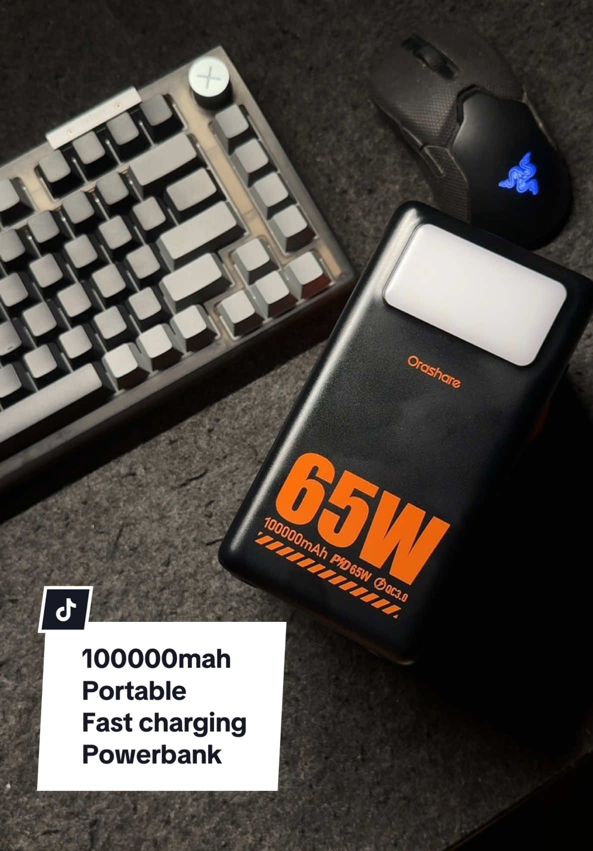 Orashare OL100APro 100000mAh PD 65W Super Fast Charging Power Bank 7 Outputs & 2 Inputs Ultra Large Capacity Powerbank with LED Digital Display Support Laptops Tablets Mobile Phones Charger #100000mahpowerbank #powerbank #powerstation #fastcharging #portablepowerstation #laptoppowerbank 